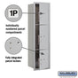 Salsbury Maximum Height Recessed Mounted 4C Horizontal Parcel Locker with 3 Parcel Lockers with USPS Access - Front Loading