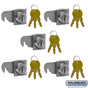Standard Locks - Replacement for Salsbury 4C Horizontal Mailbox Door with 3 Keys per Lock - 5 Pack