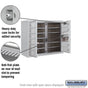 Salsbury 6 Door High Surface Mounted 4C Horizontal Mailbox with 10 Doors with USPS Access