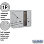 Salsbury 6 Door High Surface Mounted 4C Horizontal Parcel Locker with 2 Parcel Lockers with Private Access