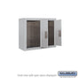 Salsbury 6 Door High Surface Mounted 4C Horizontal Parcel Locker with 2 Parcel Lockers with USPS Access