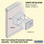 Salsbury Surface Mounted Enclosure - for 3706 Double Column Unit