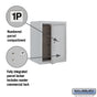 Salsbury 6 Door High Surface Mounted 4C Horizontal Parcel Locker with 1 Parcel Locker with Private Access