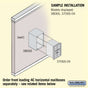 Salsbury Surface Mounted Enclosure - for 3706 Single Column Unit