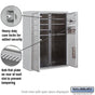 Salsbury 10 Door High Surface Mounted 4C Horizontal Mailbox with 6 Doors and 2 Parcel Lockers with Private Access