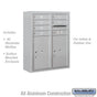 Salsbury 10 Door High Surface Mounted 4C Horizontal Mailbox with 6 Doors and 2 Parcel Lockers with USPS Access