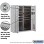 Salsbury 10 Door High Surface Mounted 4C Horizontal Mailbox with 10 Doors and 2 Parcel Lockers with Private Access