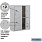 Salsbury 10 Door High Surface Mounted 4C Horizontal Parcel Locker with 4 Parcel Lockers with Private Access
