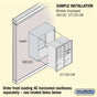 Salsbury Surface Mounted Enclosure - for 3710 Double Column Unit