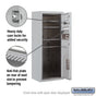 Salsbury 10 Door High Surface Mounted 4C Horizontal Mailbox with 3 Doors and 1 Parcel Locker with USPS Access