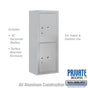 Salsbury 10 Door High Surface Mounted 4C Horizontal Parcel Locker with 2 Parcel Lockers with Private Access