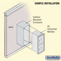 Salsbury 10 Door High Surface Mounted 4C Horizontal Parcel Locker with 2 Parcel Lockers with USPS Access