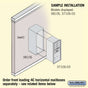 Salsbury Surface Mounted Enclosure - for 3710 Single Column Unit
