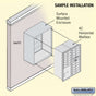 Salsbury 11 Door High Surface Mounted 4C Horizontal Mailbox with 15 Doors and 1 Parcel Locker with Private Access