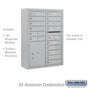Salsbury 11 Door High Surface Mounted 4C Horizontal Mailbox with 15 Doors and 1 Parcel Locker with USPS Access