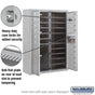 Salsbury 11 Door High Surface Mounted 4C Horizontal Mailbox with 15 Doors and 1 Parcel Locker with USPS Access