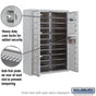 Salsbury 11 Door High Surface Mounted 4C Horizontal Mailbox with 20 Doors with Private Access