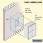 Salsbury 11 Door High Surface Mounted 4C Horizontal Parcel Locker with 4 Parcel Lockers with USPS Access