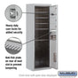 Salsbury 11 Door High Surface Mounted 4C Horizontal Mailbox with 4 Doors and 1 Parcel Locker with USPS Access