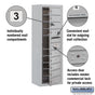 Salsbury 11 Door High Surface Mounted 4C Horizontal Mailbox with 9 Doors with Private Access