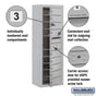 Salsbury 11 Door High Surface Mounted 4C Horizontal Mailbox with 9 Doors with USPS Access