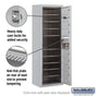 Salsbury 11 Door High Surface Mounted 4C Horizontal Mailbox with 9 Doors with USPS Access