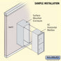 Salsbury 11 Door High Surface Mounted 4C Horizontal Parcel Locker with 2 Parcel Lockers with USPS Access