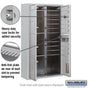 Salsbury Maximum Height Surface Mounted 4C Horizontal Mailbox with 10 Doors and 4 Parcel Lockers with Private Access