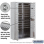 Salsbury Maximum Height Surface Mounted 4C Horizontal Mailbox with 20 Doors and 2 Parcel Lockers with Private Access