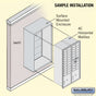 Salsbury Maximum Height Surface Mounted 4C Horizontal Mailbox with 20 Doors and 2 Parcel Lockers with Private Access
