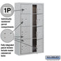Salsbury Maximum Height Surface Mounted 4C Horizontal Parcel Locker with 8 Parcel Lockers with Private Access
