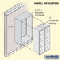 Salsbury Maximum Height Surface Mounted 4C Horizontal Parcel Locker with 8 Parcel Lockers with USPS Access