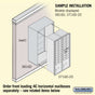Salsbury Surface Mounted Enclosure - for 3716 Double Column Unit