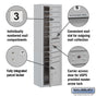 Salsbury Maximum Height Surface Mounted 4C Horizontal Mailbox with 9 Doors and 1 Parcel Locker with USPS Access