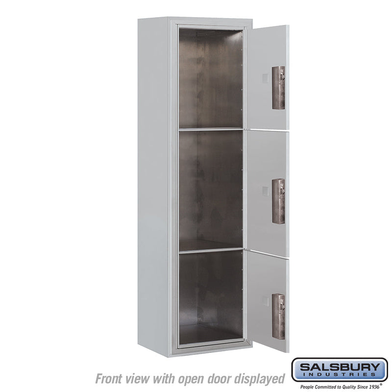 Salsbury Maximum Height Surface Mounted 4C Horizontal Parcel Locker with 3 Parcel Lockers with USPS Access