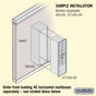 Salsbury Surface Mounted Enclosure - for 3716 Single Column Unit