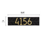 Whitehall Modern Herringbone Horizontal Plaque, Standard Wall 1-line 