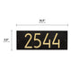 Whitehall Mid-Century Modern Rectangle Plaque, Standard Wall 1-line