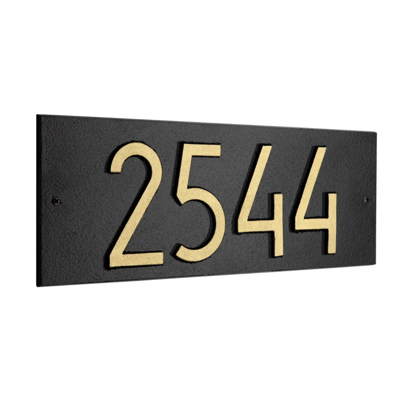 Whitehall Mid-Century Modern Rectangle Plaque, Standard Wall 1-line