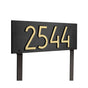 Whitehall Mid-Century Modern Rectangle Plaque, Standard Lawn 1-line