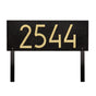 Whitehall Mid-Century Modern Rectangle Plaque, Standard Lawn 1-line