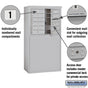 Salsbury 6 Door High Free-Standing 4C Horizontal Mailbox with 9 Doors with Private Access
