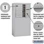 Salsbury 6 Door High Free-Standing 4C Horizontal Mailbox with 10 Doors with USPS Access