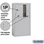Salsbury 6 Door High Free-Standing 4C Horizontal Parcel Locker with 2 Parcel Lockers with USPS Access