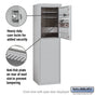 Salsbury 6 Door High Free-Standing 4C Horizontal Mailbox with 3 Doors with Private Access