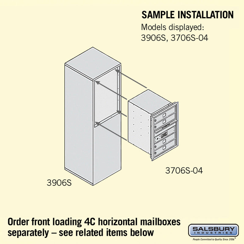 Salsbury Free-Standing Enclosure - for 3706 Single Column Unit