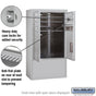 Salsbury 10 Door High Free-Standing 4C Horizontal Mailbox with 6 Doors and 2 Parcel Lockers with Private Access
