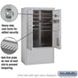 Salsbury 10 Door High Free-Standing 4C Horizontal Mailbox with 9 Doors and 2 Parcel Lockers with USPS Access