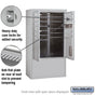 Salsbury 10 Door High Free-Standing 4C Horizontal Mailbox with 10 Doors and 2 Parcel Lockers with Private Access
