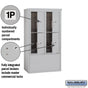 Salsbury 10 Door High Free-Standing 4C Horizontal Parcel Locker with 4 Parcel Lockers with Private Access